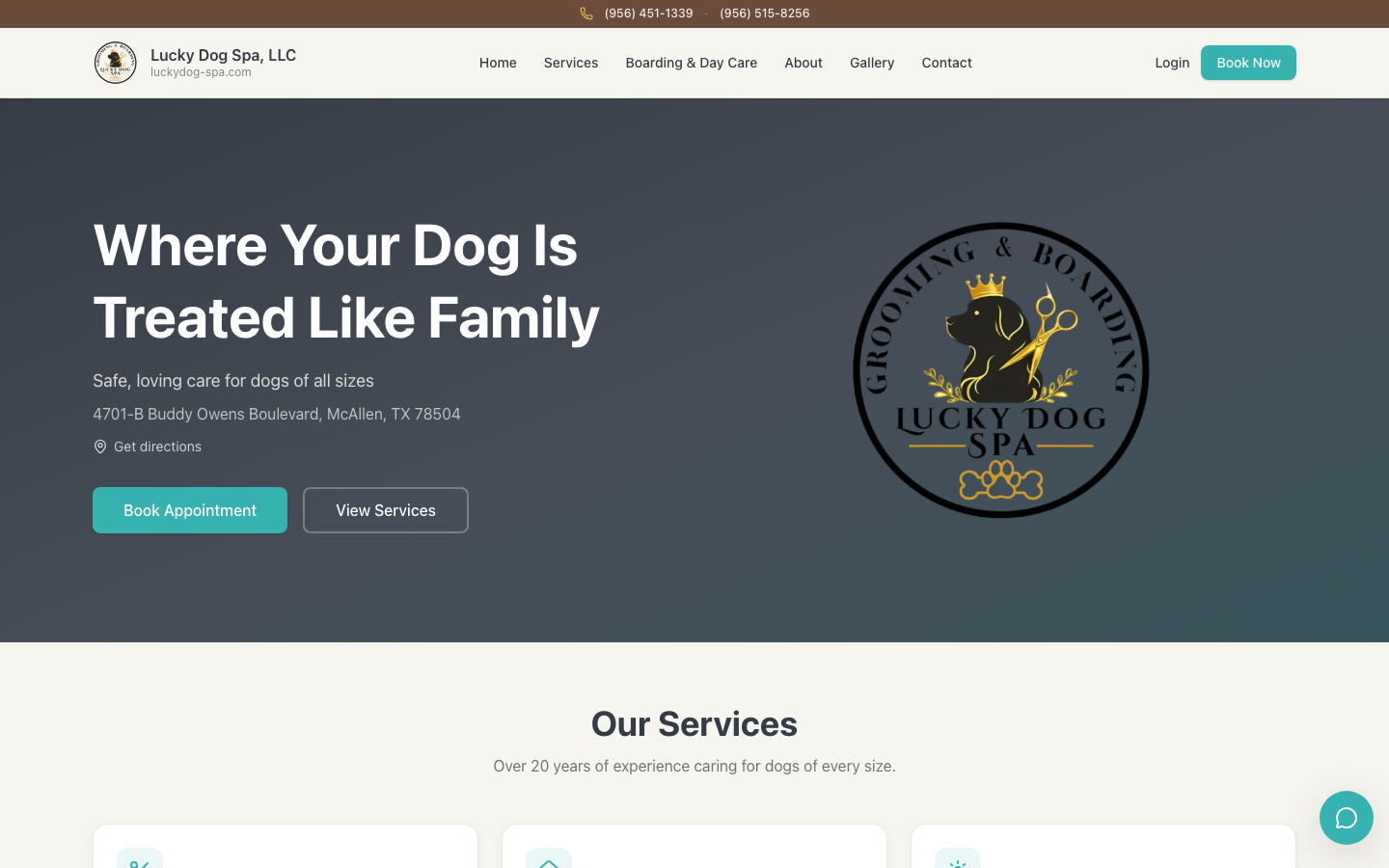 Homepage preview