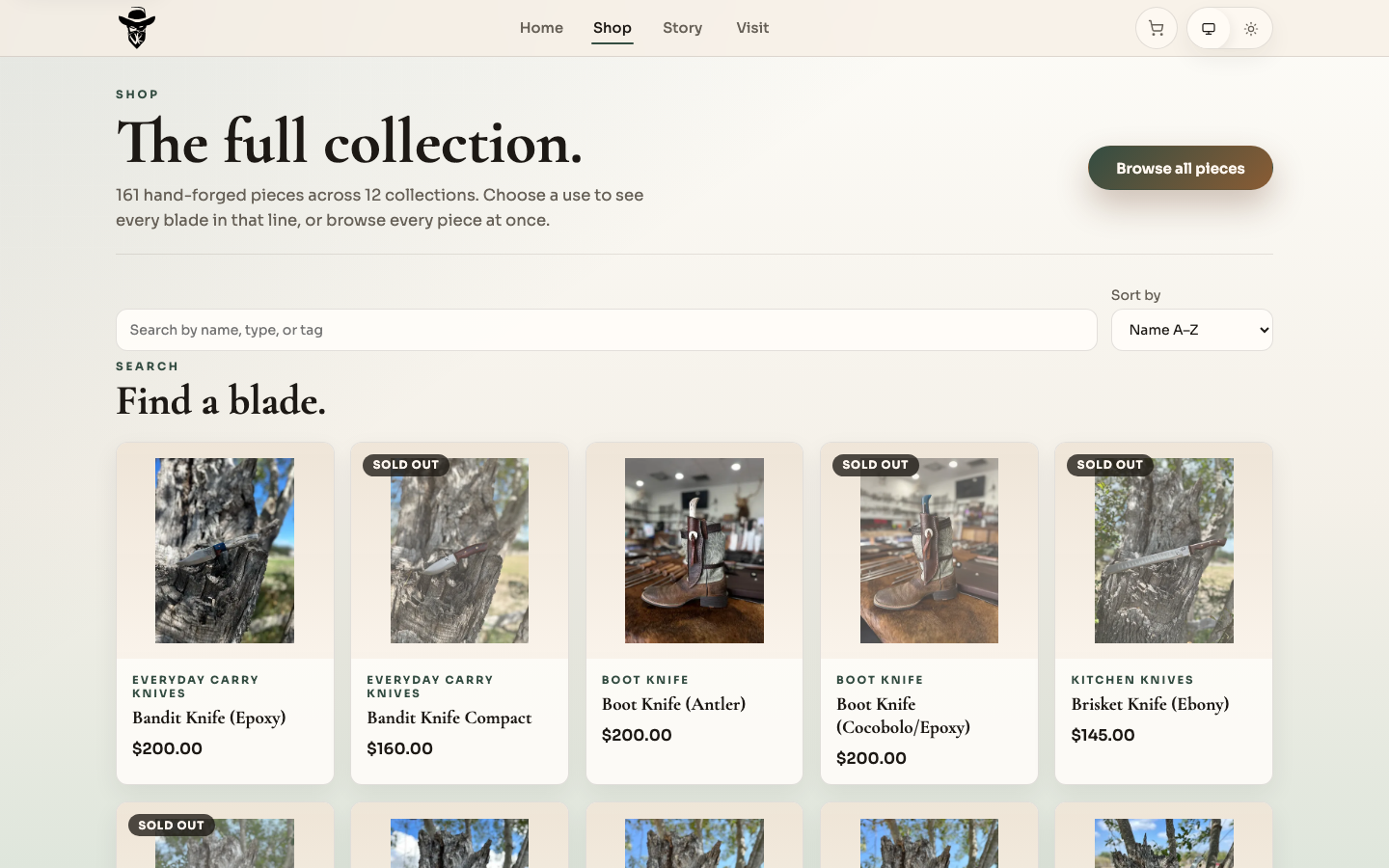 Shop preview